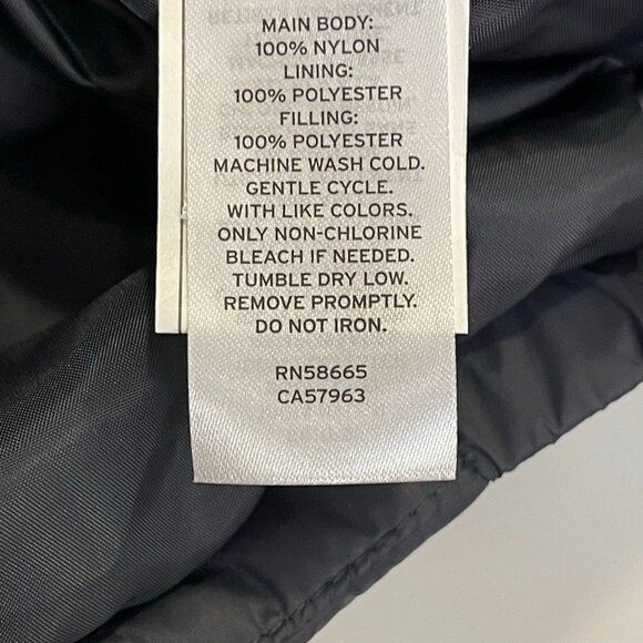 NWOT Zella Kid's Puffer Jacket Size 7/8 Black - Picture 5 of 5